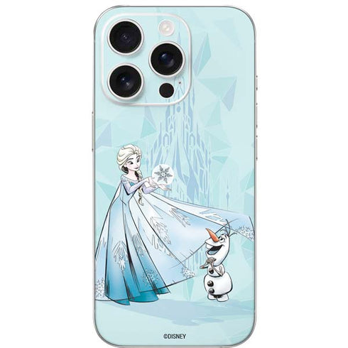 Disney Frozen Elsa and Olaf Art iPhone 16 Pro Skin